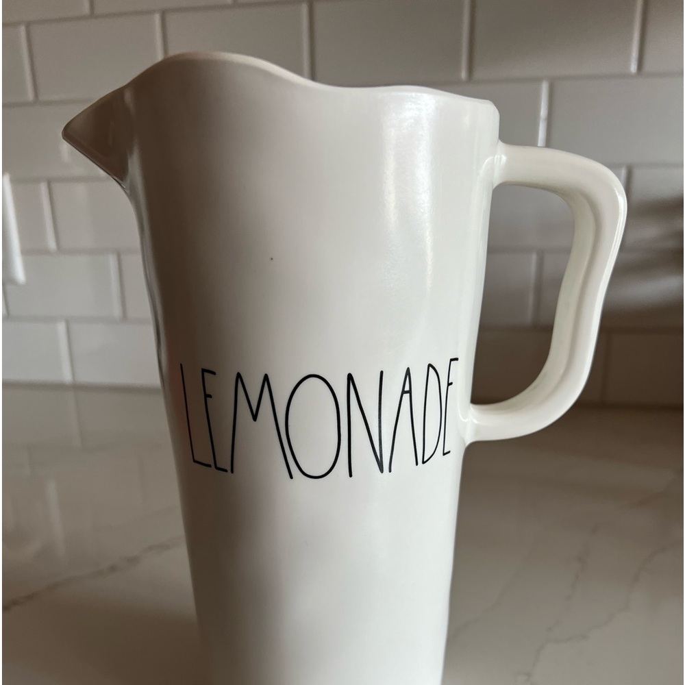 Rae Dunn artesian collection, lemonade pitcher, melamine